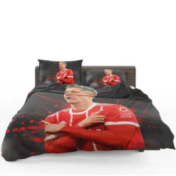 Lewandowski Goal Driven Soccer Player Bedding Set