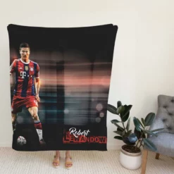 Lewandowski UEFA Club Footballer Fleece Blanket