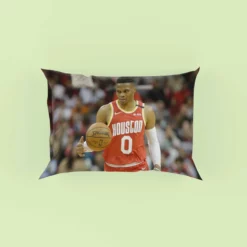 Russell Westbrook NBA Houston Rockets Basketball Pillow Case
