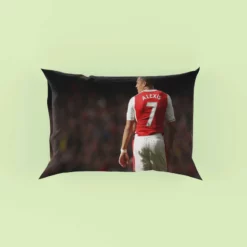 Alexis Sanchez in Arsenal Football Jersey Pillow Case