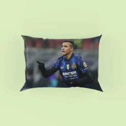 Alexis Sanchez Top Ranked Inter Milan Football Player Pillow Case