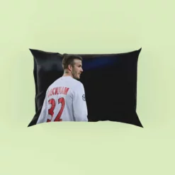 David Beckham in White Jersey Pillow Case