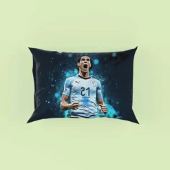 Edinson Cavani Uruguayan Energetic Football Player Pillow Case