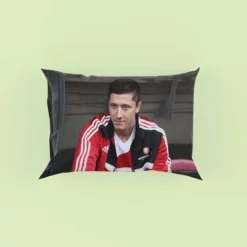 Lewandowski Successful Football Player Pillow Case
