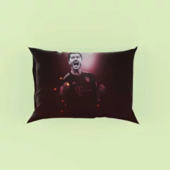 Robert Lewandowski Graceful Football Player Pillow Case