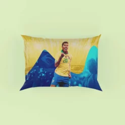 Brazil Football Player Roberto Firmino Pillow Case