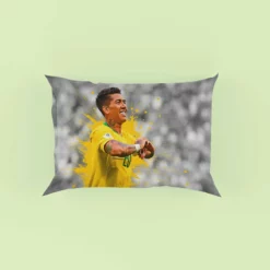 Graceful Brazil Footballer Roberto Firmino Pillow Case