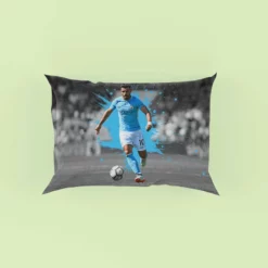 Sergio Aguero Goal Driven Soccer Player Pillow Case