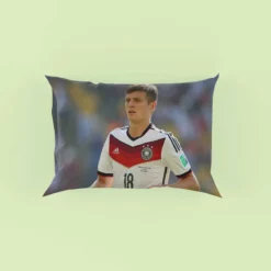 Enthusiastic German Sports Player Toni Kroos Pillow Case