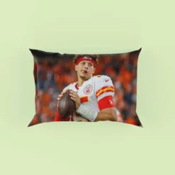 Energetic NFL Football Player Patrick Mahomed Pillow Case