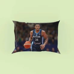 Giannis Antetokounmpo Powerful NBA Basketball Player Pillow Case