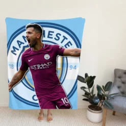 Manchester City  Sergio Aguero Fleece Blanket