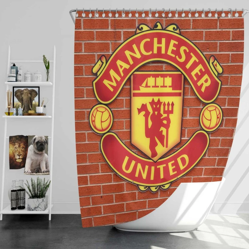 Manchester United FC Active Football Club Shower Curtain