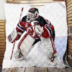 Martin Brodeur Professional Ice Hockey Goaltender Quilt Blanket