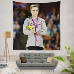 Mckayla Maroney Olympic Gymnastic Player Tapestry