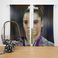 Mckayla Maroney Popular American Gymnastic Player Window Curtain