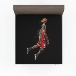 Michael Jordan Classic NBA Basketball Player Fitted Sheet