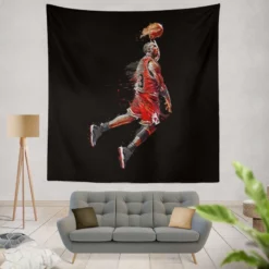 Michael Jordan Classic NBA Basketball Player Tapestry