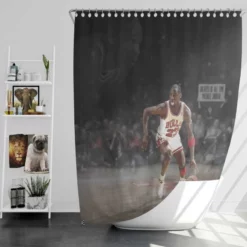 Michael Jordan Professional Basketball Player Shower Curtain