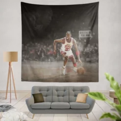 Michael Jordan Professional Basketball Player Tapestry