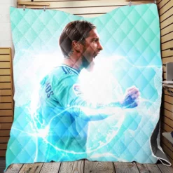 Mighty Footballer Sergio Ramos Quilt Blanket
