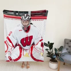 Nikki Kaasa Professional Hockey Player Fleece Blanket
