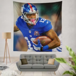 Odell Beckham Jr NFL New York Giants Tapestry