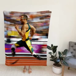 Oscar Pistorius Popular Olympic Athlete Fleece Blanket