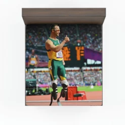 Oscar Pistorius South African professional sprinter Fitted Sheet