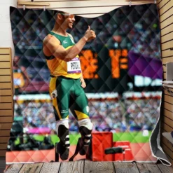 Oscar Pistorius South African professional sprinter Quilt Blanket