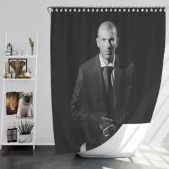 Passionate Football Zinedine Zidane Shower Curtain