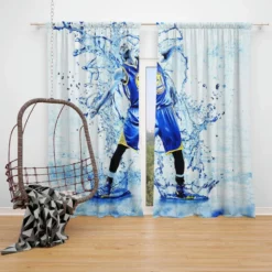 Passionate NBA Stephen Curry Window Curtain