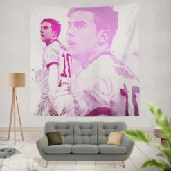 Paulo Bruno Dybala active Football Player Tapestry