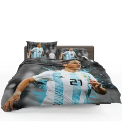 Paulo Dybala athletic Soccer Player Bedding Set