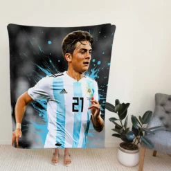 Paulo Dybala athletic Soccer Player Fleece Blanket