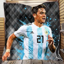 Paulo Dybala athletic Soccer Player Quilt Blanket