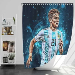 Paulo Dybala fit sports Player Shower Curtain