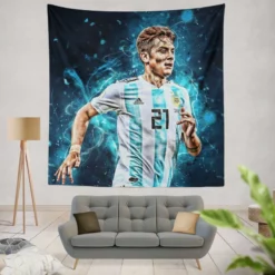 Paulo Dybala fit sports Player Tapestry
