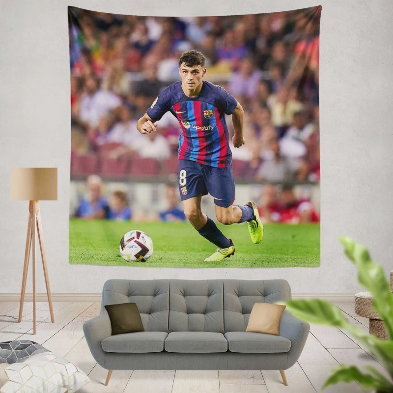Pedri La Liga Football Player Tapestry
