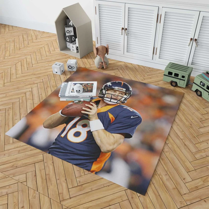 Peyton Manning Excellent NFL Football Player Rug 1