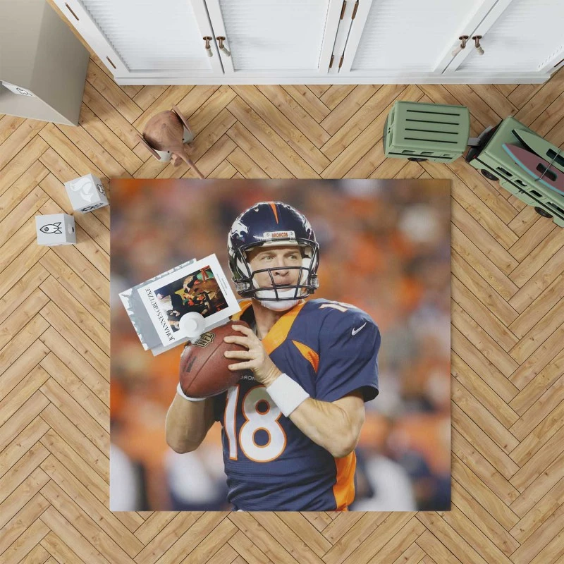Peyton Manning Excellent NFL Football Player Rug
