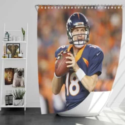 Peyton Manning Excellent NFL Football Player Shower Curtain
