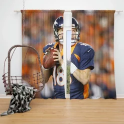 Peyton Manning Excellent NFL Football Player Window Curtain