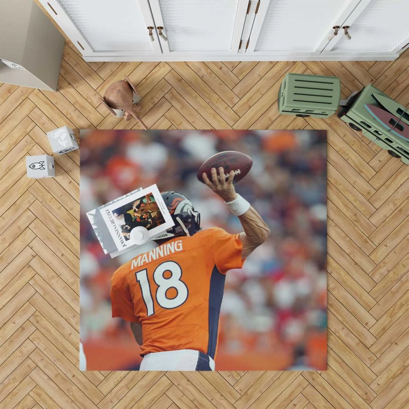 Peyton Manning Exciting NFL Football Player Rug
