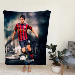 Popular French Footballer Samir Nasri Fleece Blanket