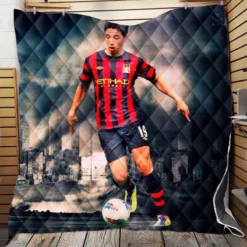 Popular French Footballer Samir Nasri Quilt Blanket