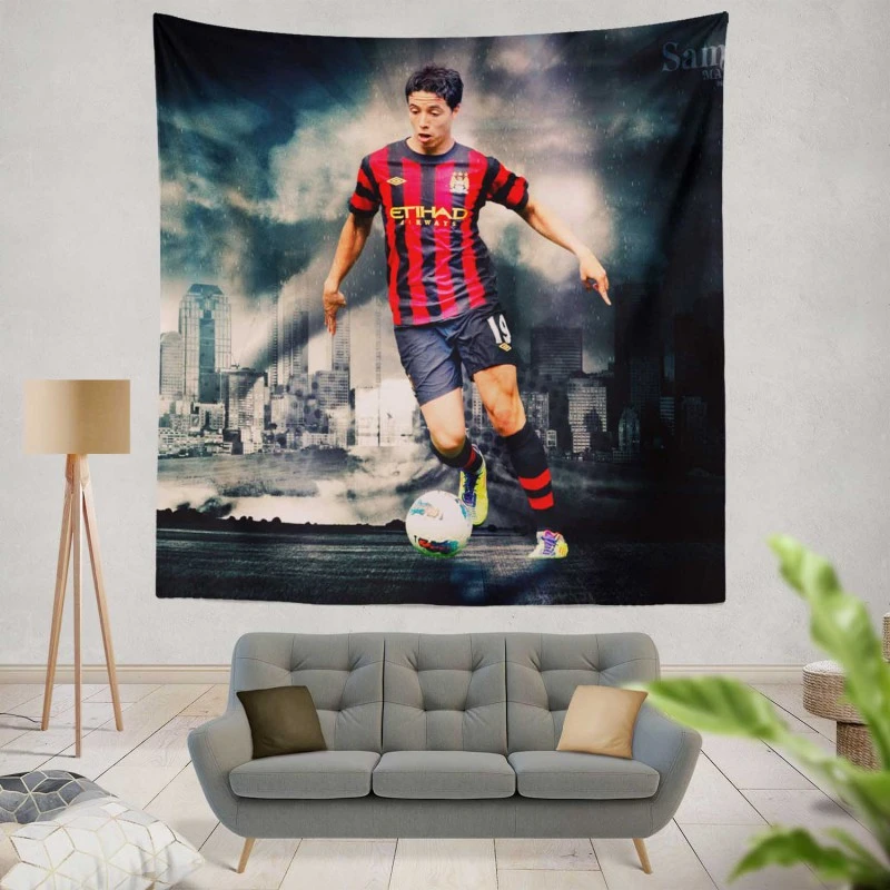 Popular French Footballer Samir Nasri Tapestry