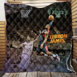 Popular NBA Basketball Player LeBron James Quilt Blanket