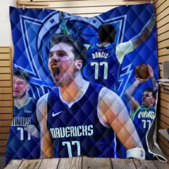 Popular NBA Basketball Player Luka Doncic Quilt Blanket