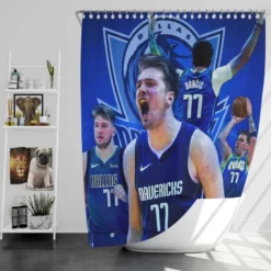 Popular NBA Basketball Player Luka Doncic Shower Curtain